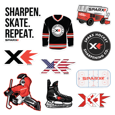 10 different Sparx stickers